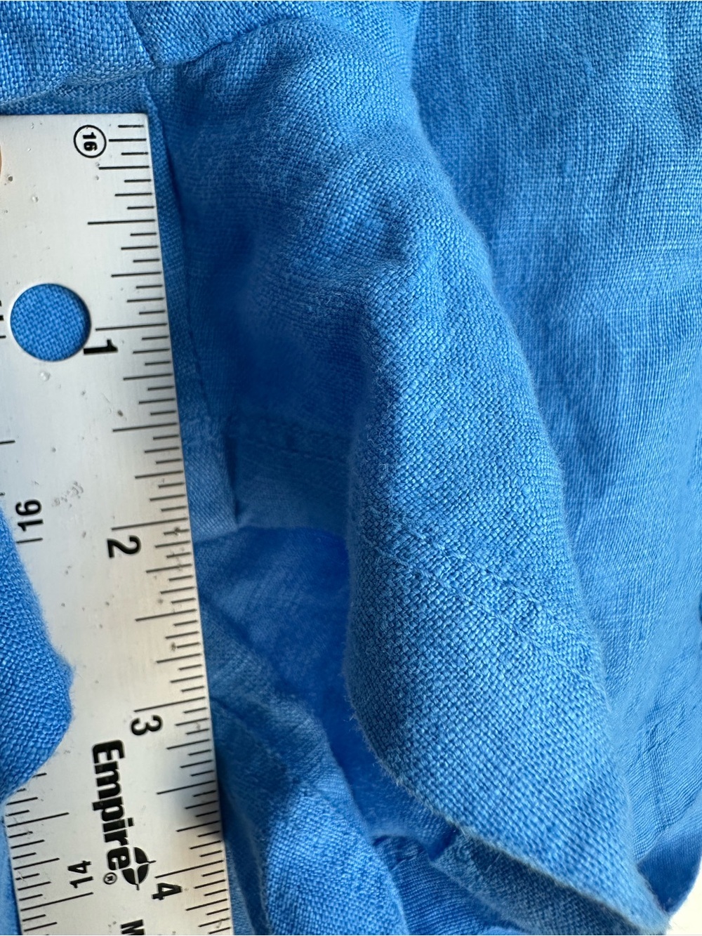 Left On Friday Getaway women’s linen Shorts blue Small - Picture 10 of 15